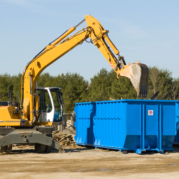 how many times can i have a residential dumpster rental emptied in Salineville Ohio